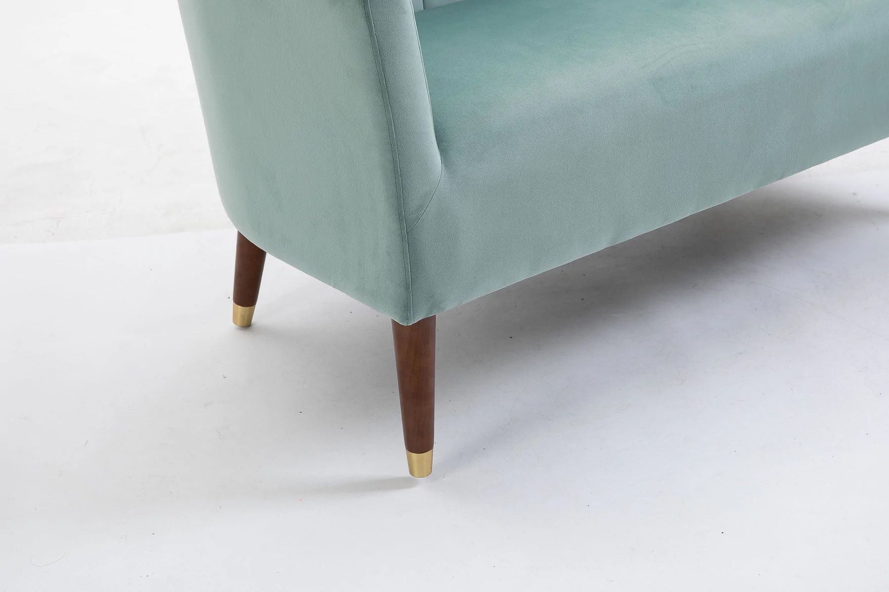 Nicole Velvet 2 Seater Sofa - Teal