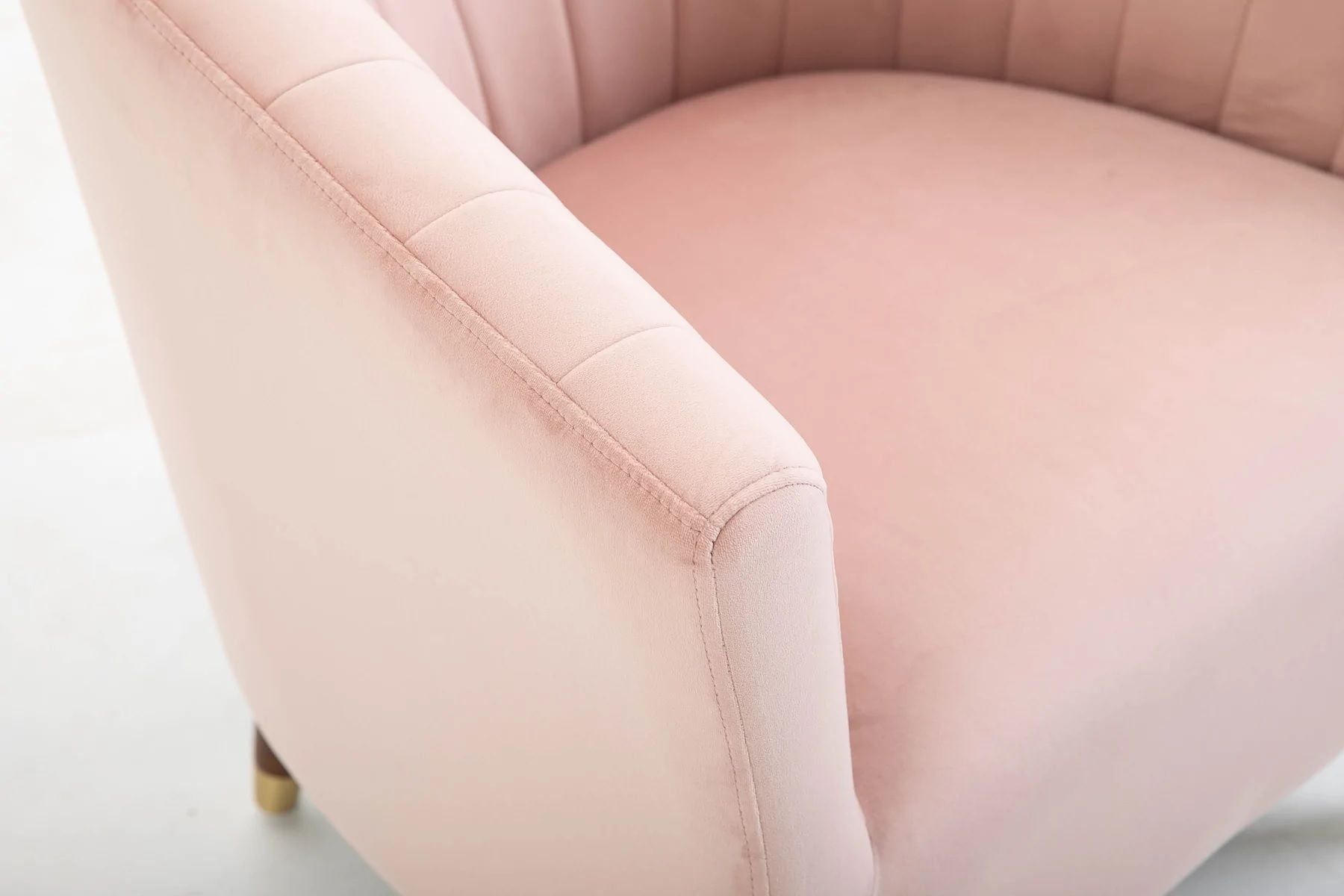  Nicole Velvet Chair - Blush Pink