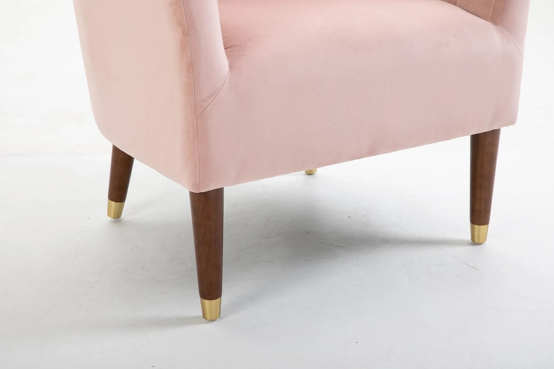  Nicole Velvet Chair - Blush Pink