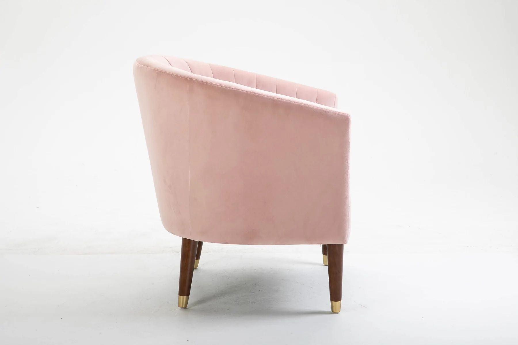  Nicole Velvet Chair - Blush Pink