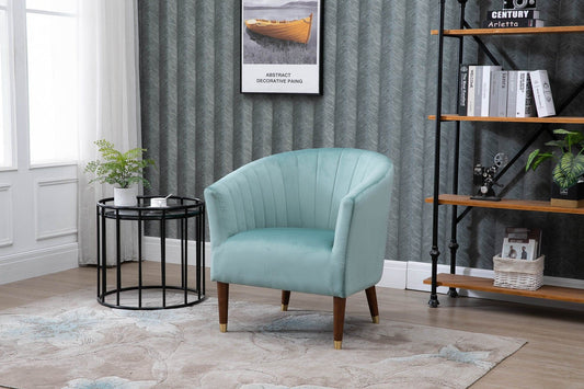 Nicole Velvet Chair - Teal