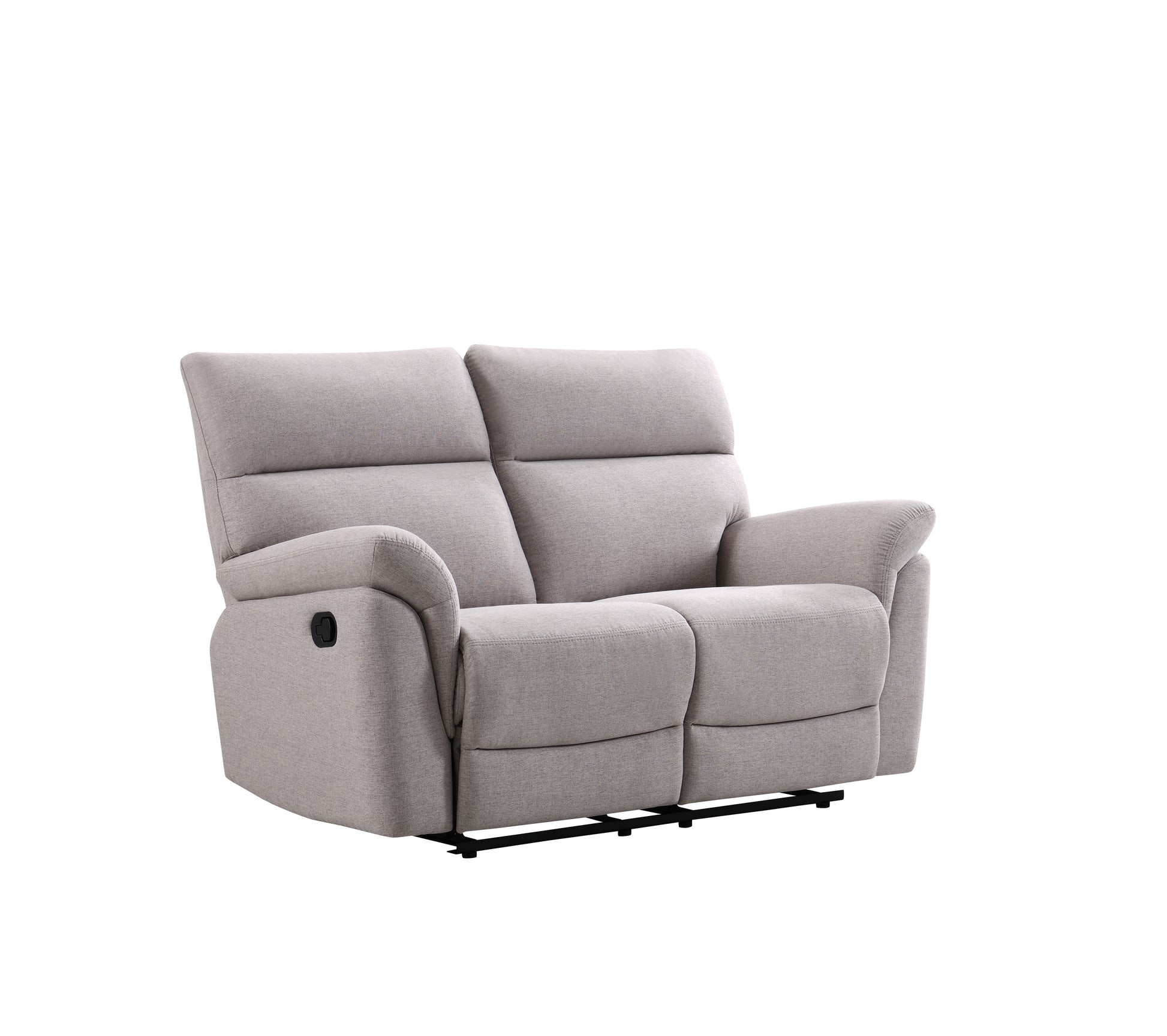 Phoenix Fabric Reclining 2 Seater Sofa - Ash