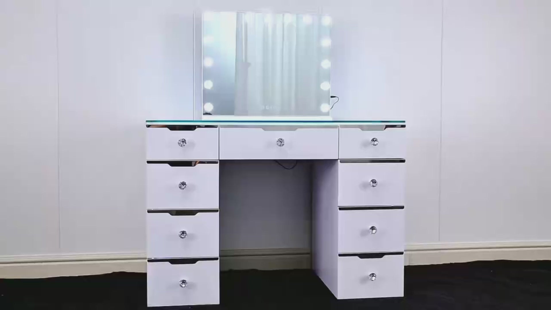9 Drawer Glam Empire Vanity Table Baby Doll Collection