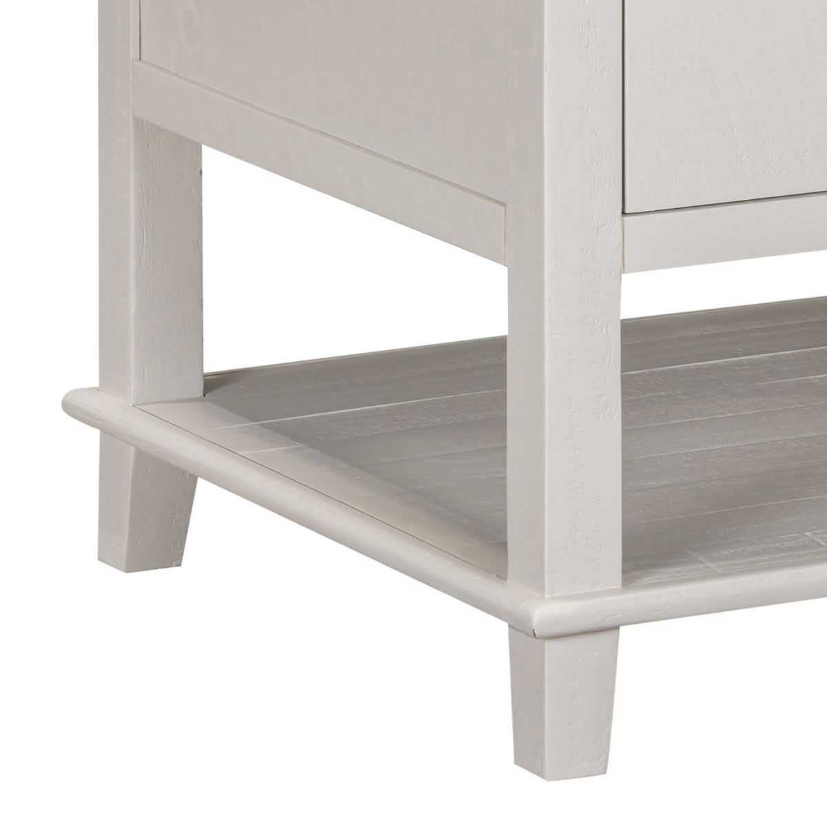 Provence 2 Drawer Coffee Table - Truffle - lower shelf and leg detail