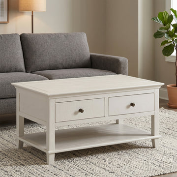 Provence 2 Drawer Coffee Table - Truffle - lifestyle view