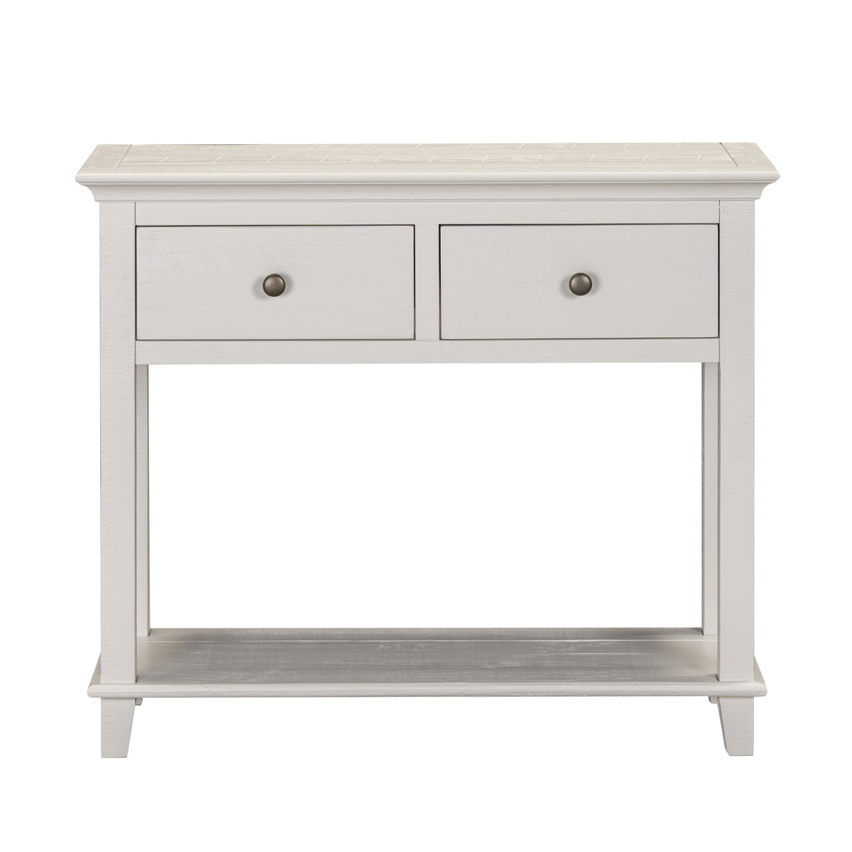 Provence 2 Drawer Console Table - Truffle - front view