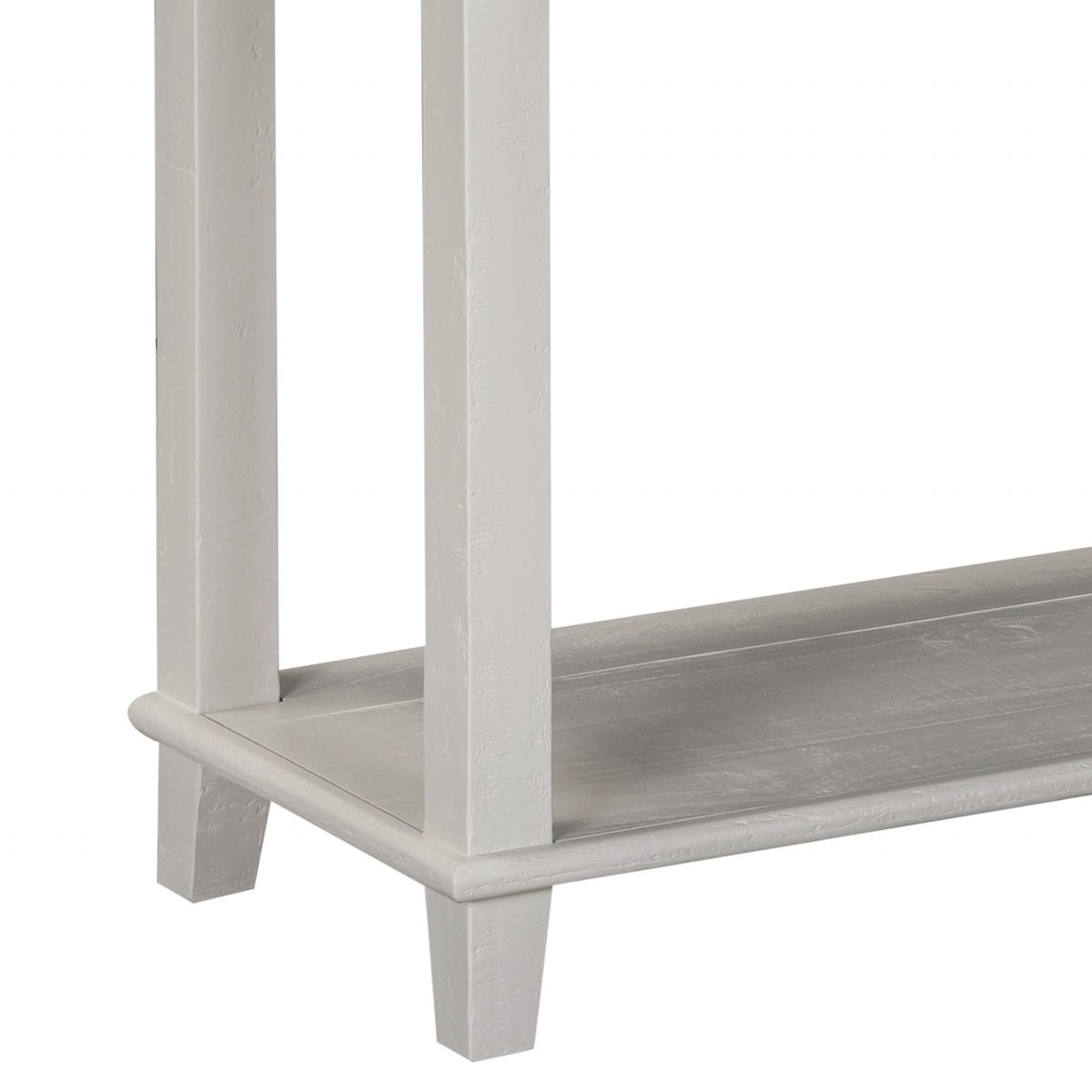 Provence 2 Drawer Console Table - Truffle - lower shelf detail