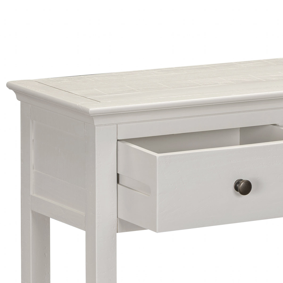 Provence 2 Drawer Console Table - Truffle - drawer detail