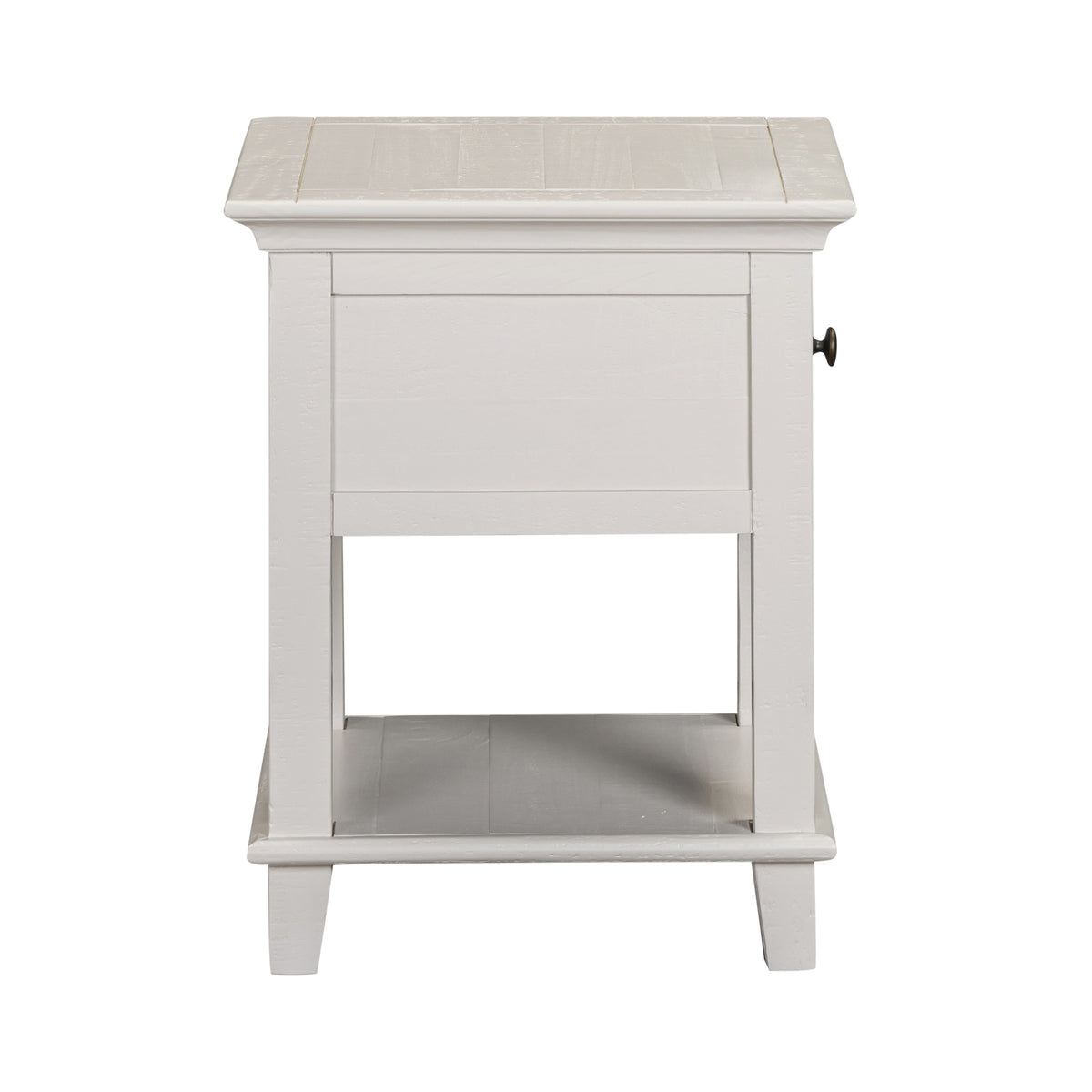 Provence End Table - Truffle - side view