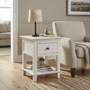 Provence End Table - Truffle - lifestyle view