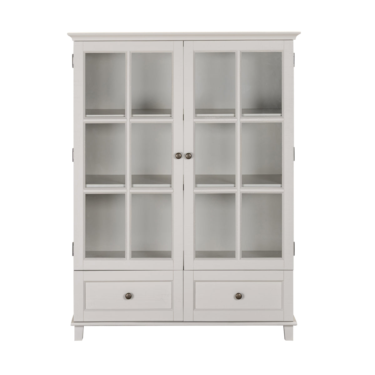 Provence Low Display Cabinet - Truffle - front view