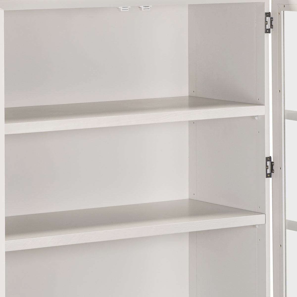 Provence Low Display Cabinet - Truffle - internal shelves