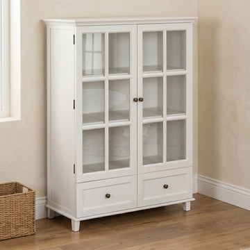 Provence Low Display Cabinet - Truffle - lifestyle view