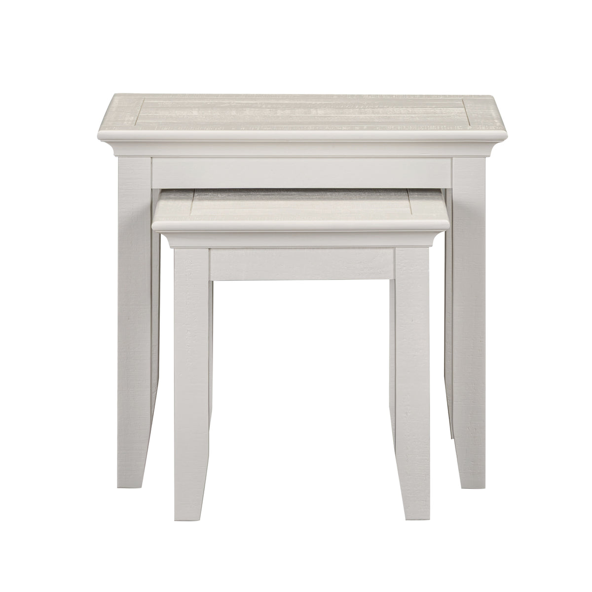 Provence Nest of 2 Tables - Truffle - front view with tables nested