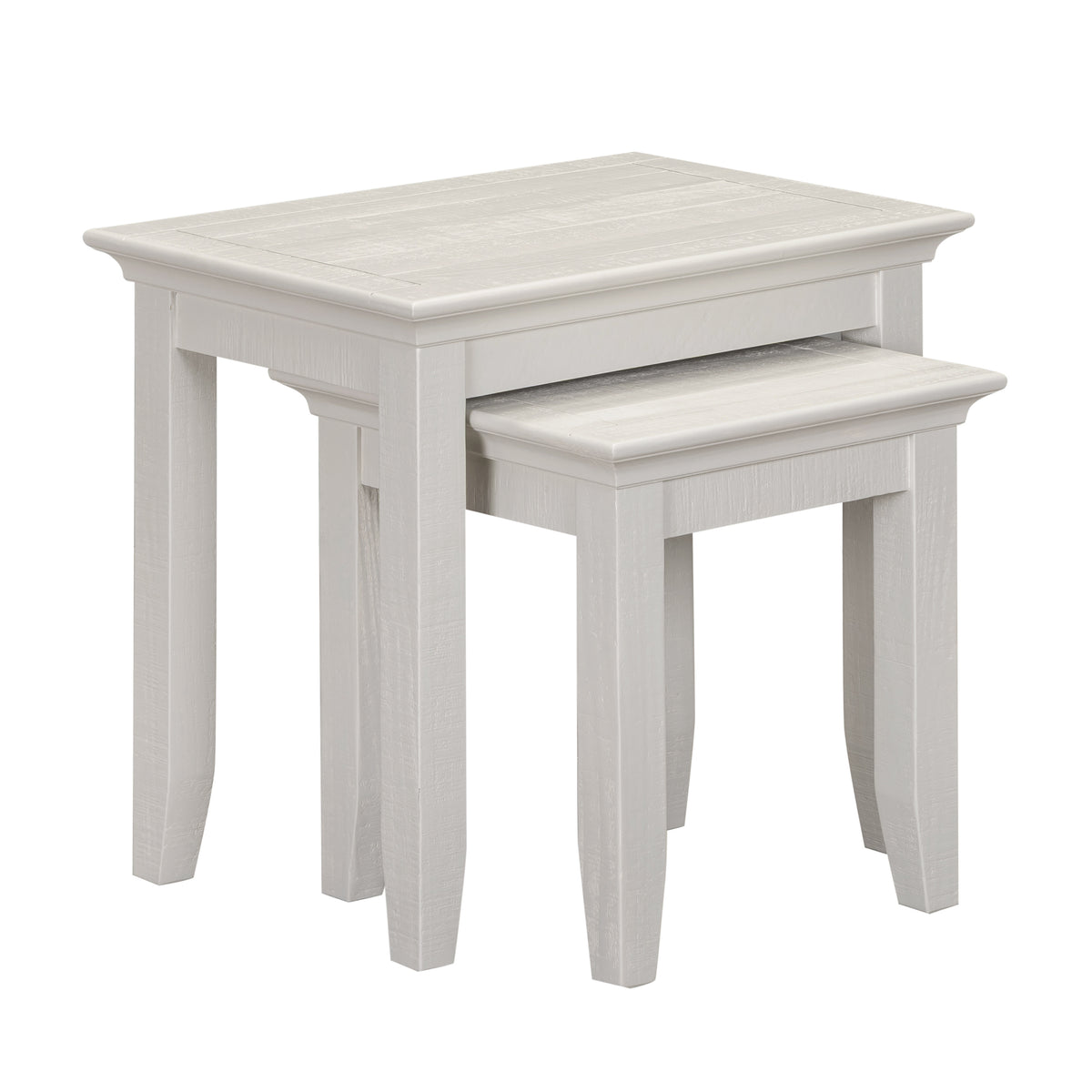 Provence Nest of 2 Tables - Truffle - angled view with tables nested