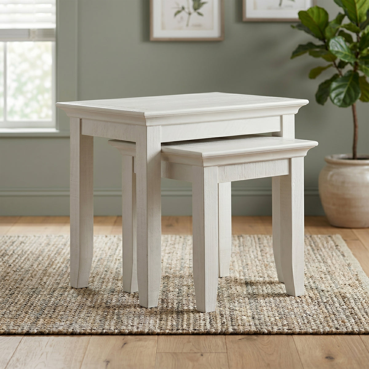 Provence Nest of 2 Tables - Truffle - lifestyle view