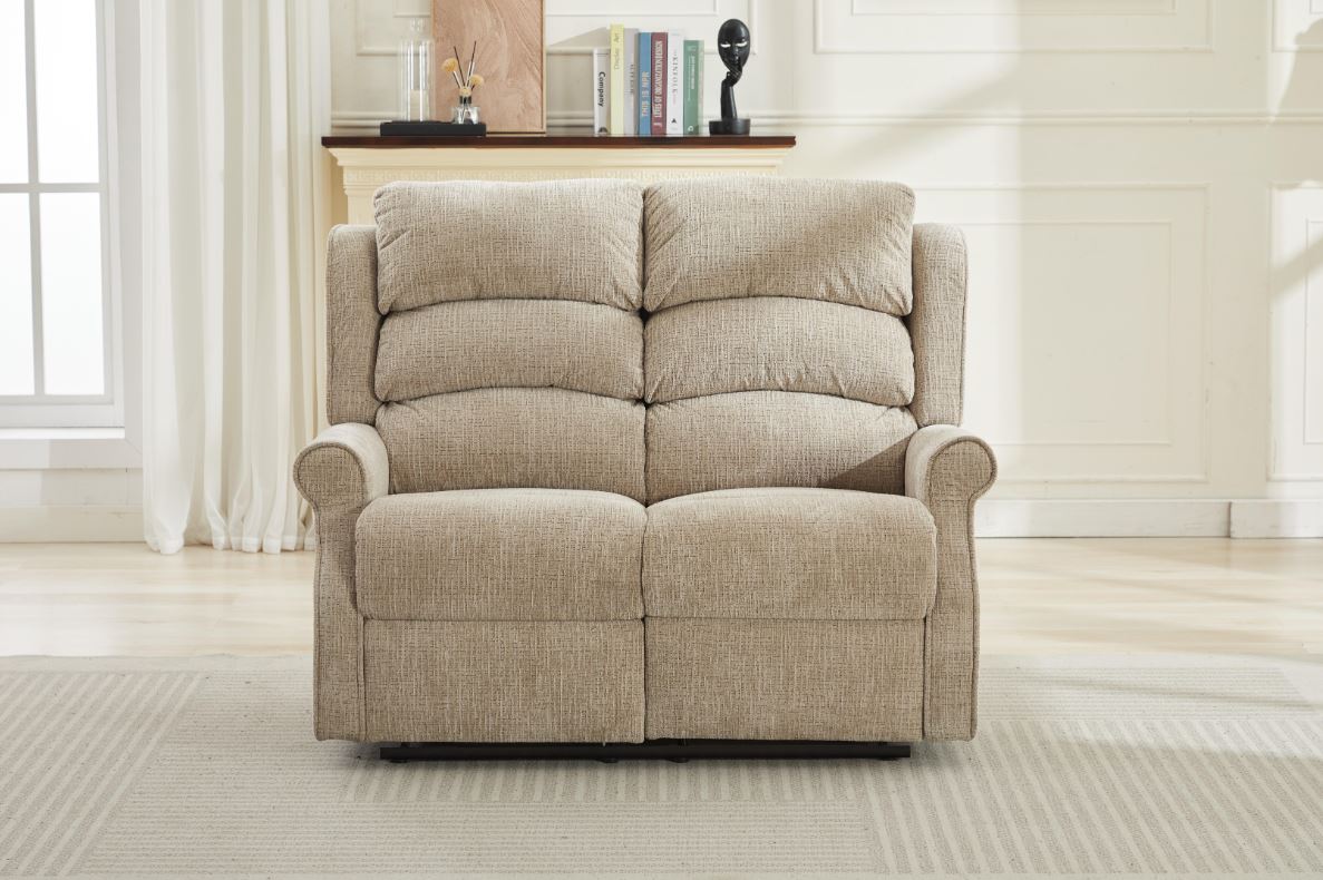 Regency Manual Recliner 2 Seater Sofa - Rabbit