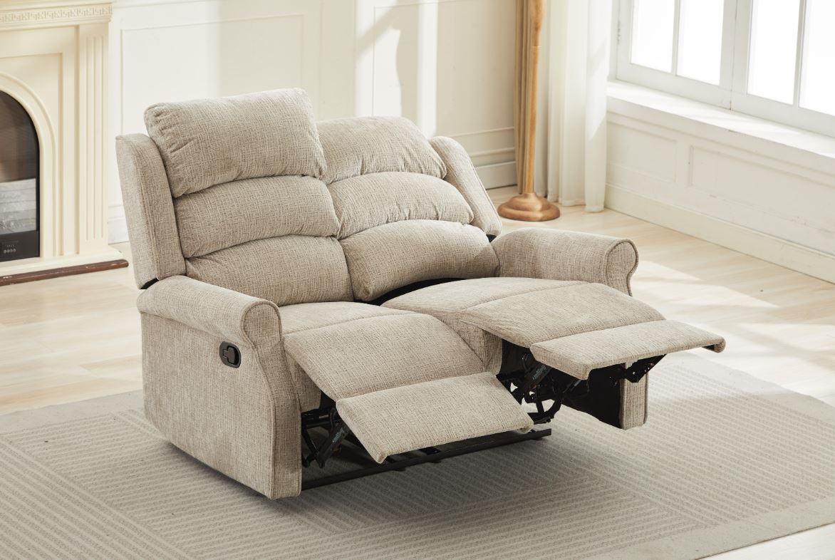 Regency Manual Recliner 2 Seater Sofa - Rabbit