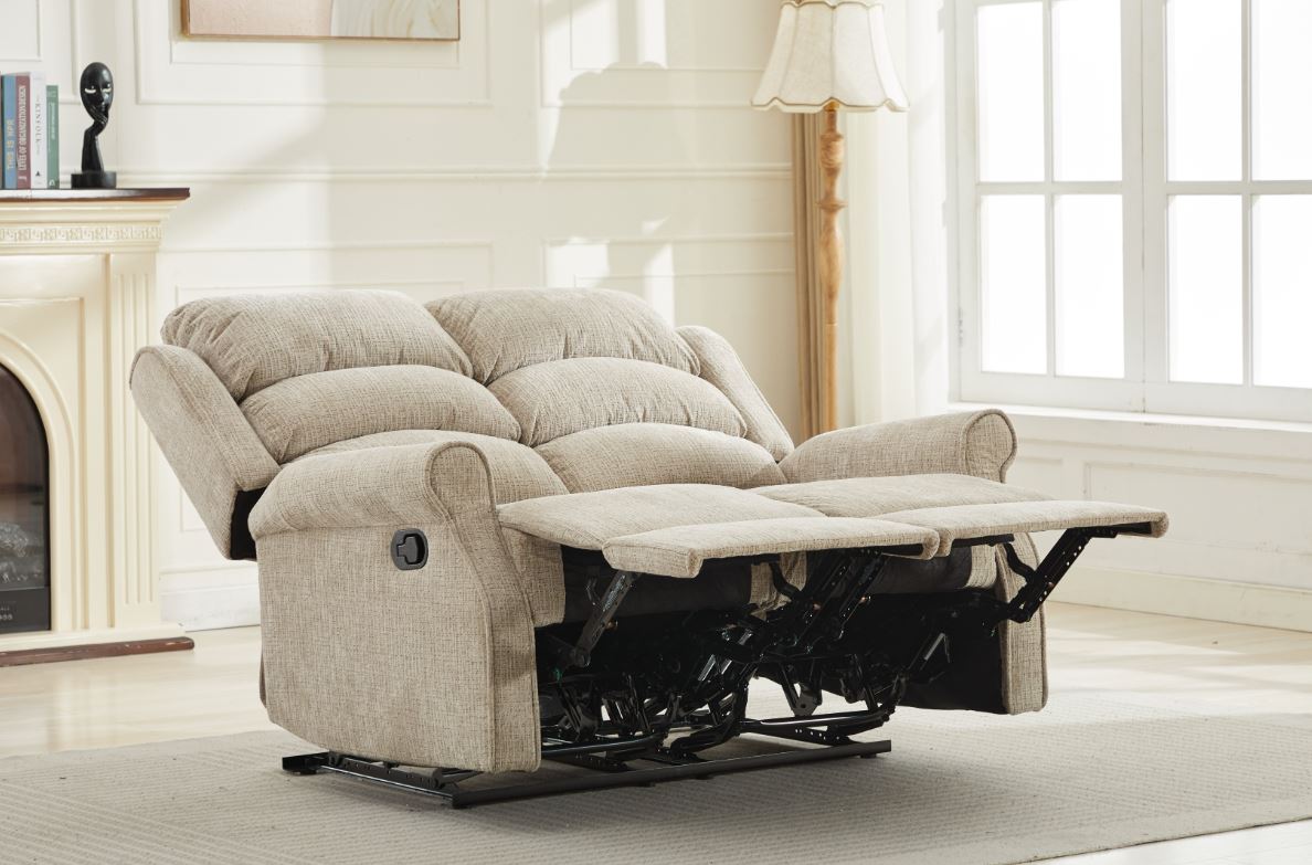 Regency Manual Recliner 2 Seater Sofa - Rabbit