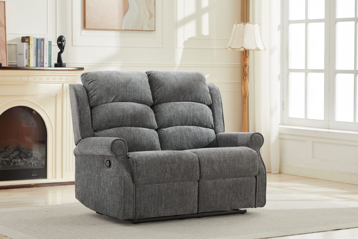 Regency Manual Recliner 2 Seater Sofa - Anthracite