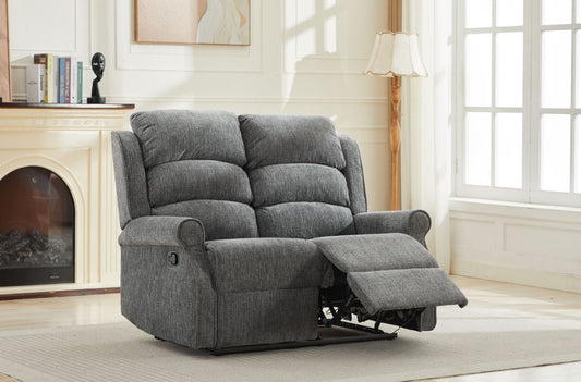 Regency Manual Recliner 2 Seater Sofa - Anthracite