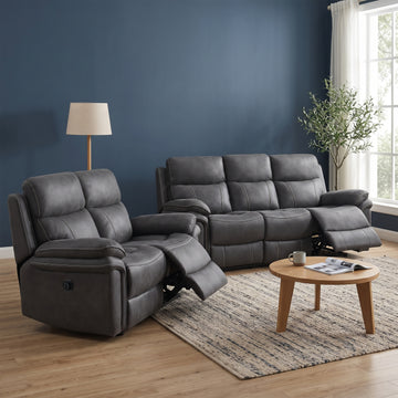 Richmond in Charcoal, 3+2 suite in a living room
