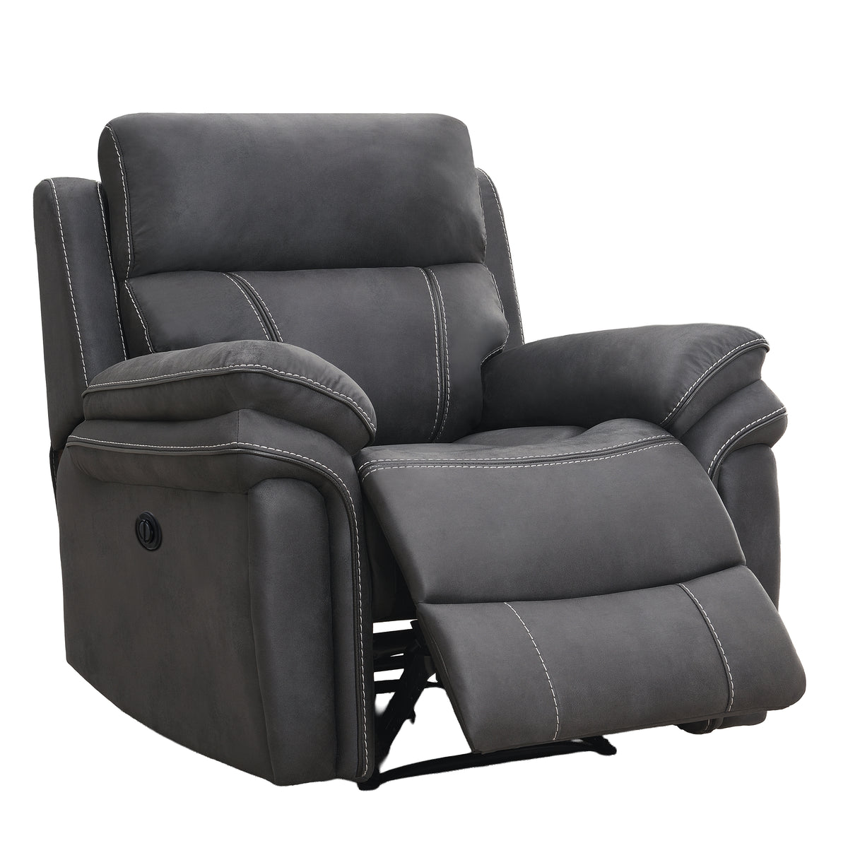 Richmond in Charcoal, armchair reclined