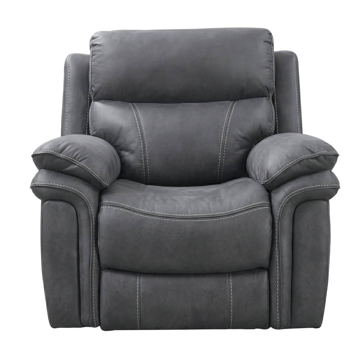 Richmond 3+1+1 suite in Charcoal Grey Leather Air, product view 5