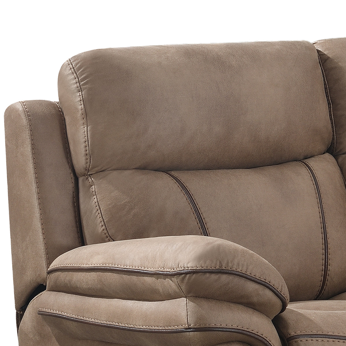 Richmond in Sahara, back cushion and arm detail