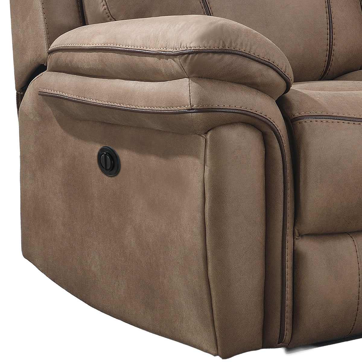 Richmond in Sahara, electric reclining controls and arm detail