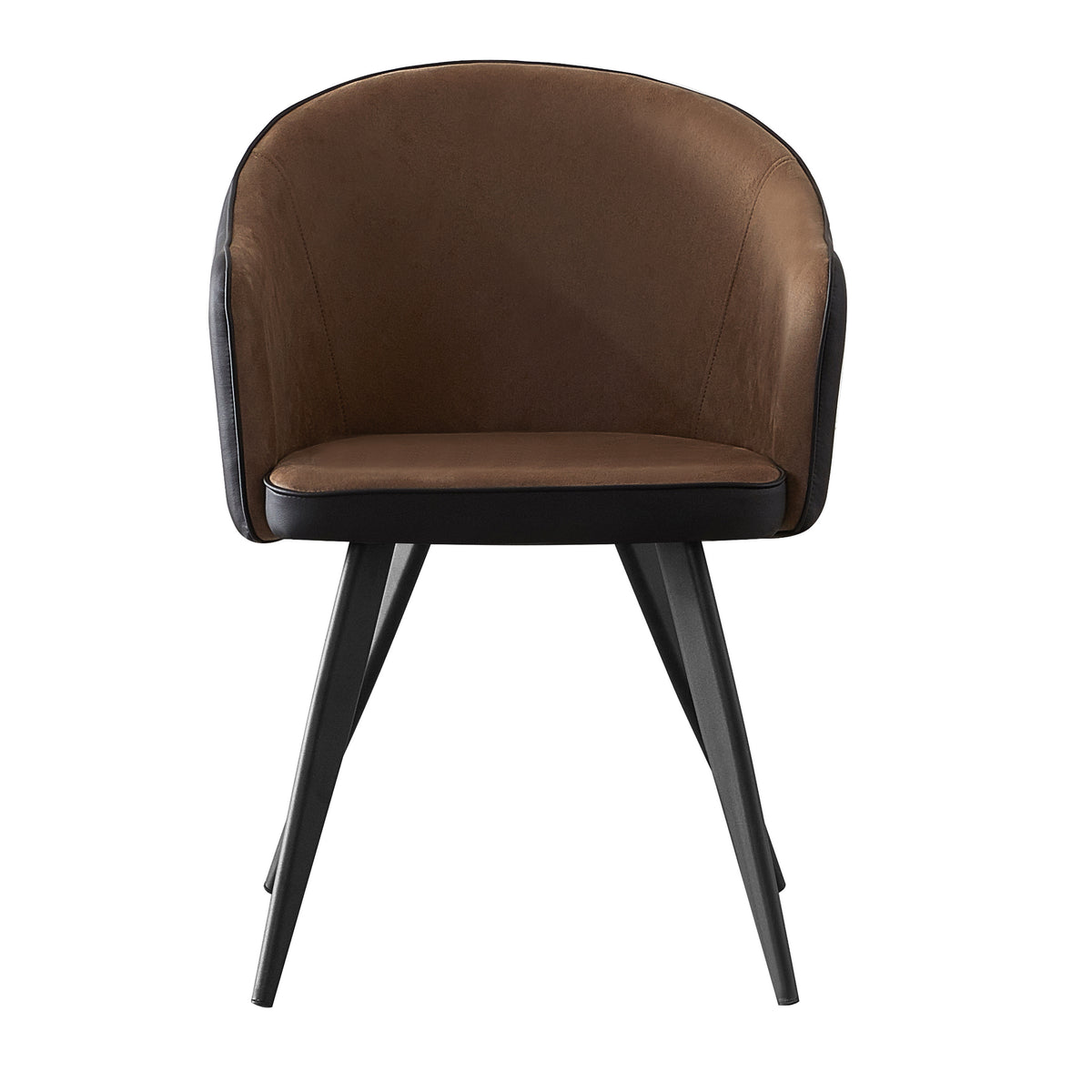 San Remo brown dining chair front view