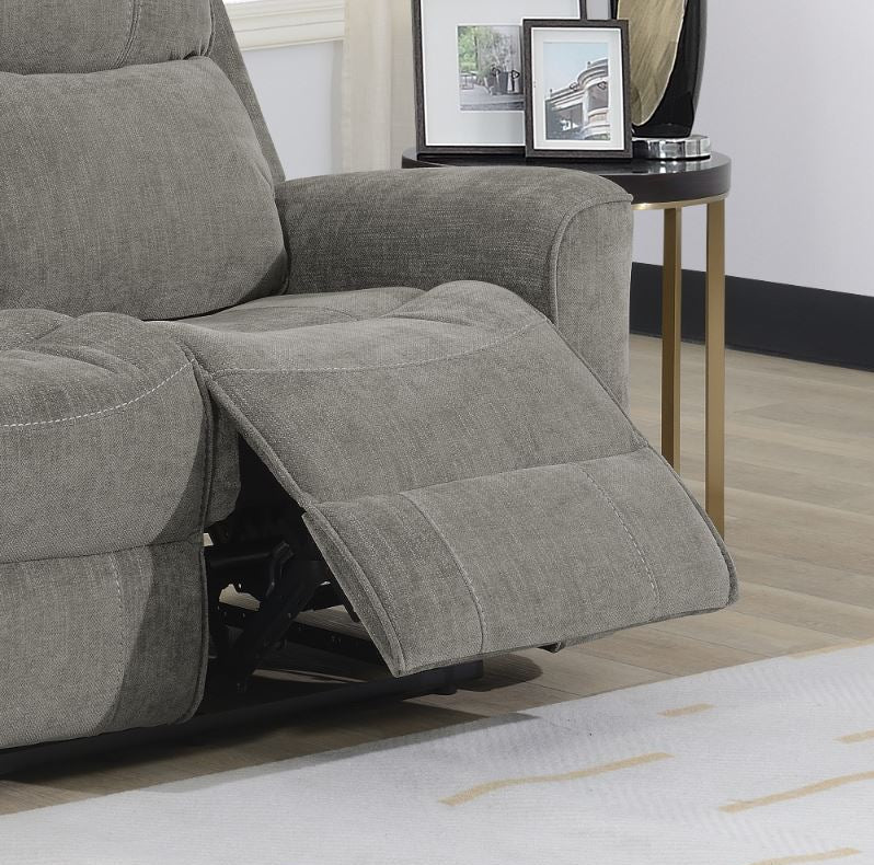Sandhurst 3 Seater Recliner Sofa - Light Grey