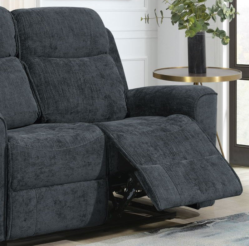Sandhurst 2 Seater Recliner Sofa - Dark Grey
