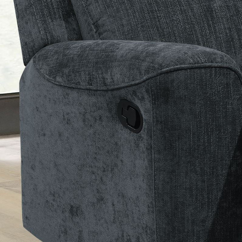 Sandhurst 2 Seater Recliner Sofa - Dark Grey