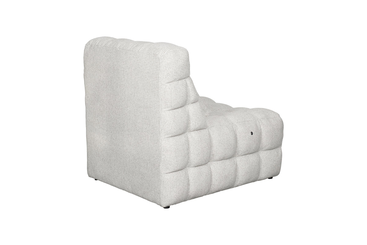 Slumber Pearl fabric electric massage chair rear angled view