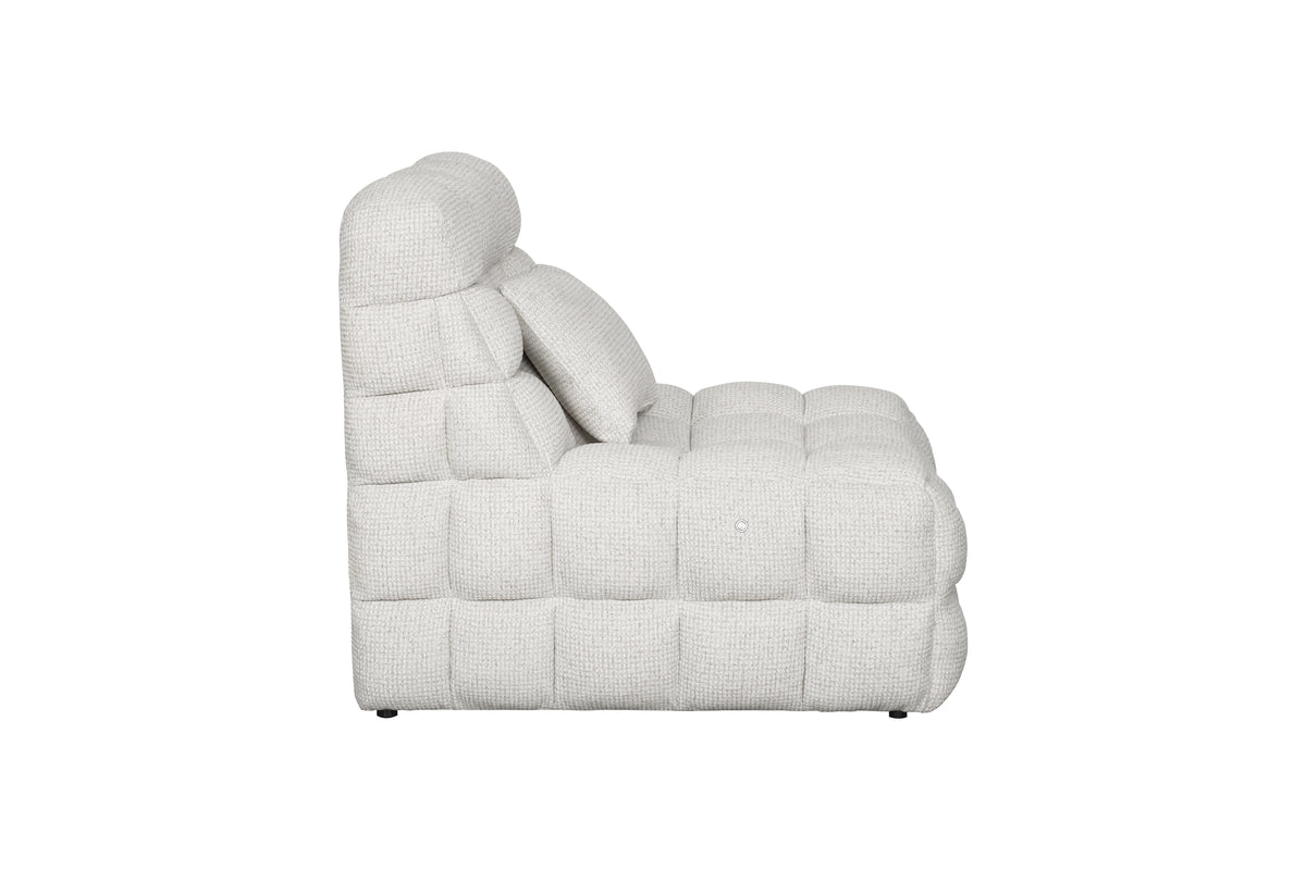 Slumber Pearl fabric electric massage chair side view