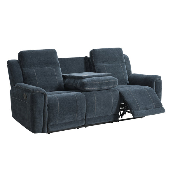 Somerton 3+1+1 Manual Reclining Sofa Suite - Dark Grey Fabric – view 4