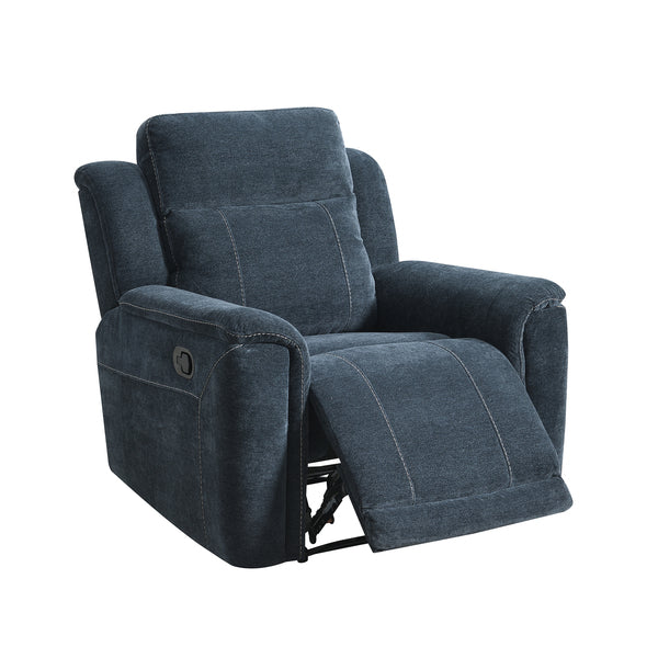 Somerton 3+1+1 Manual Reclining Sofa Suite - Dark Grey Fabric – view 6