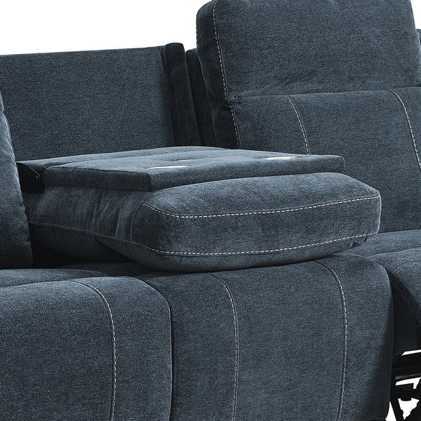 Somerton 3+1+1 Manual Reclining Sofa Suite - Dark Grey Fabric – view 9