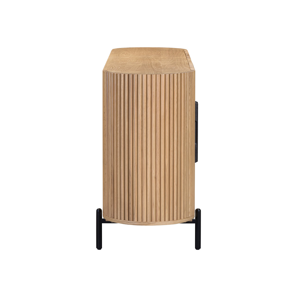 Stockholm 4 Door Curved Sideboard - side view