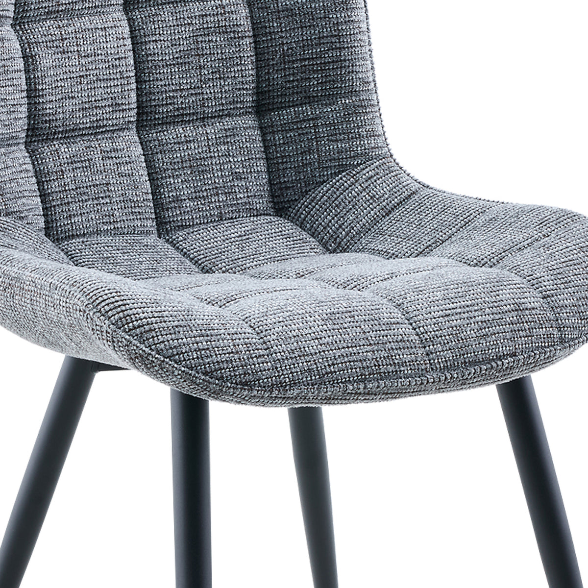 Symphony Dark Grey dining padded seat detail