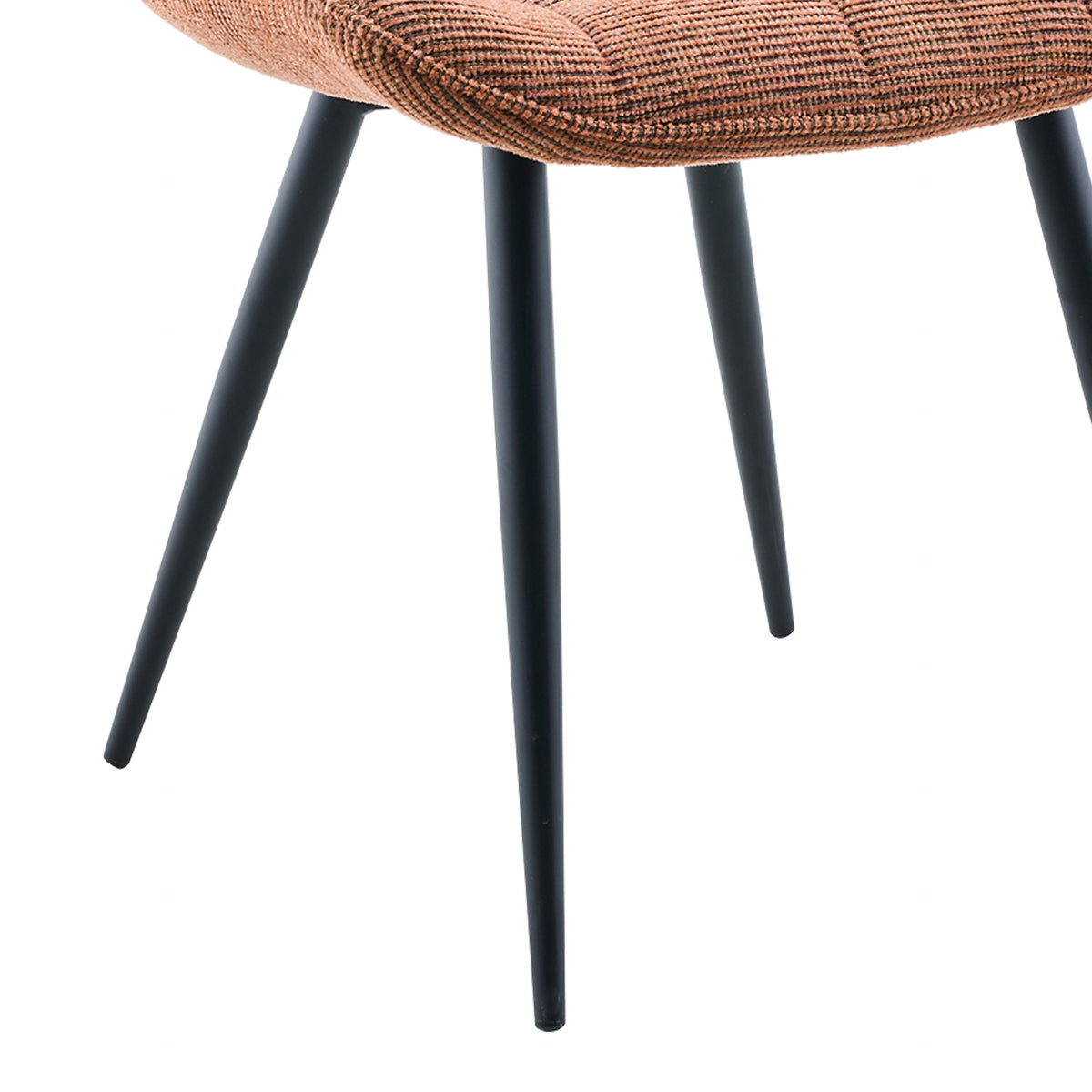 Symphony Rust dining black leg detail