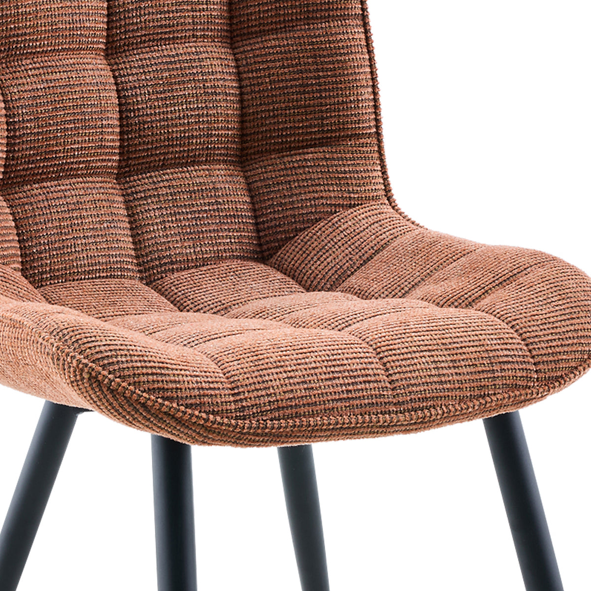 Symphony Rust dining padded seat detail