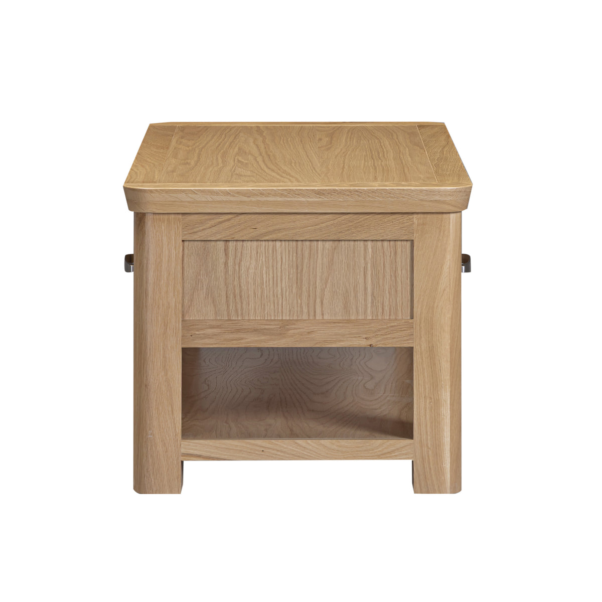 Treviso Oak Coffee Table with Drawers, side view