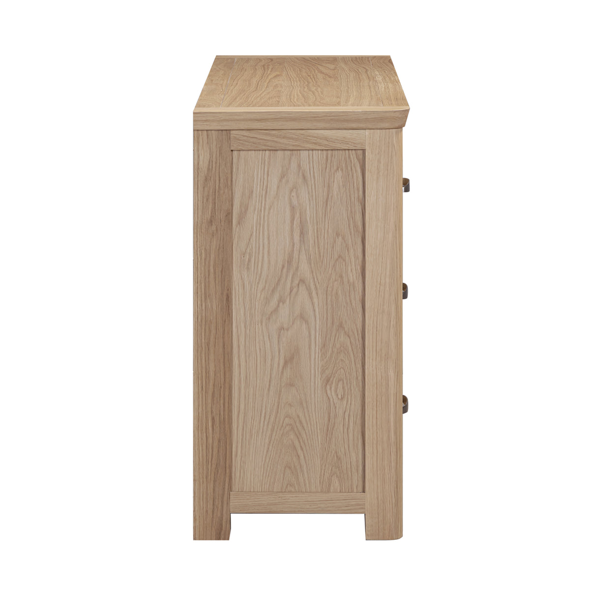 Treviso Oak 3 Over 4 Drawer Chest, side view