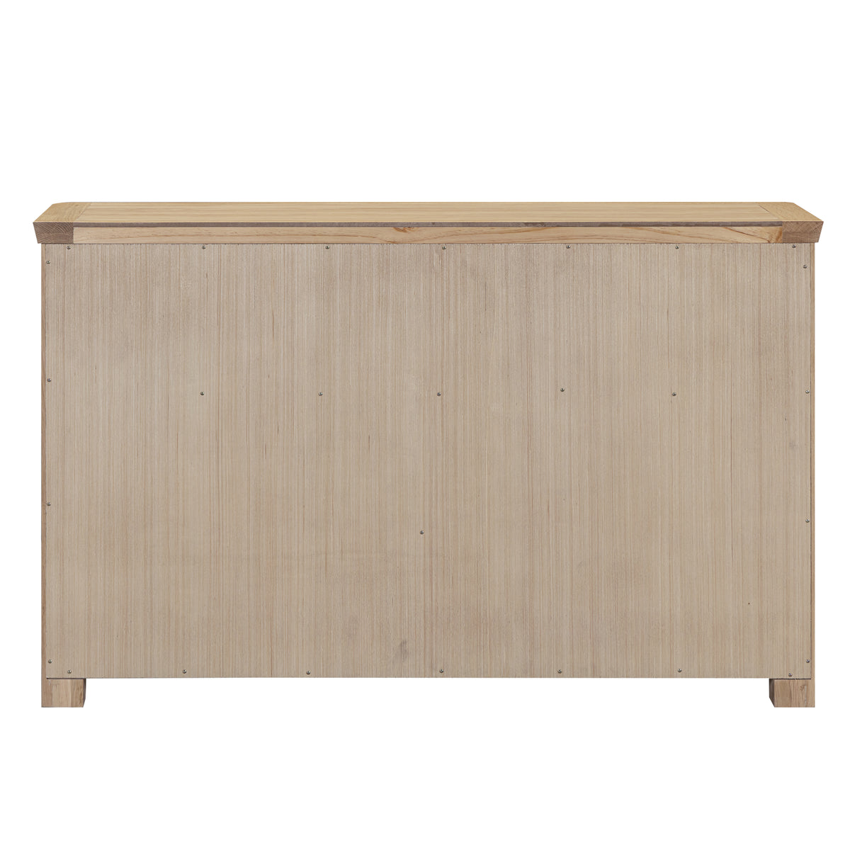 Treviso Oak 3 Over 4 Drawer Chest, rear view