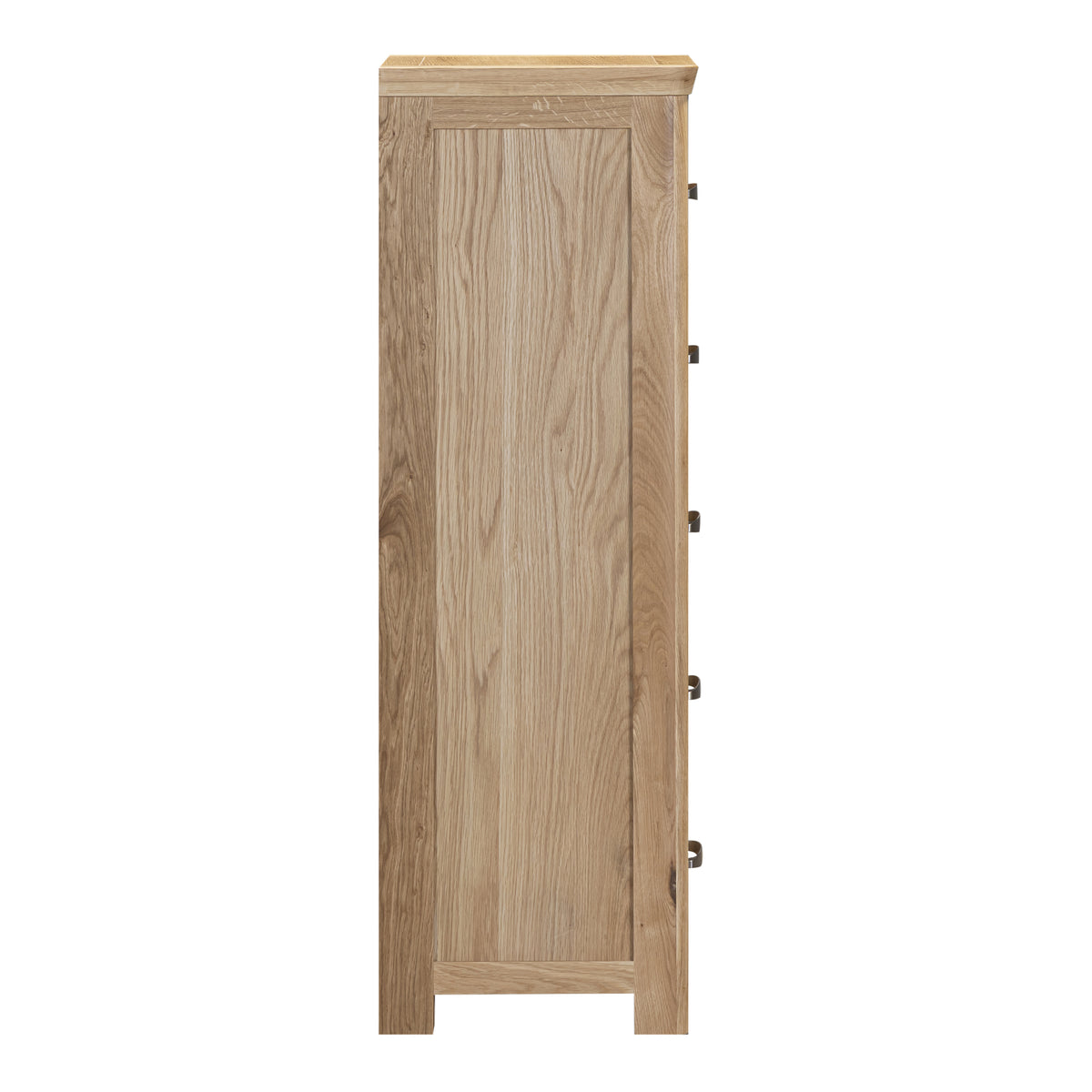 Treviso Oak Tall 5 Drawer Chest, side view