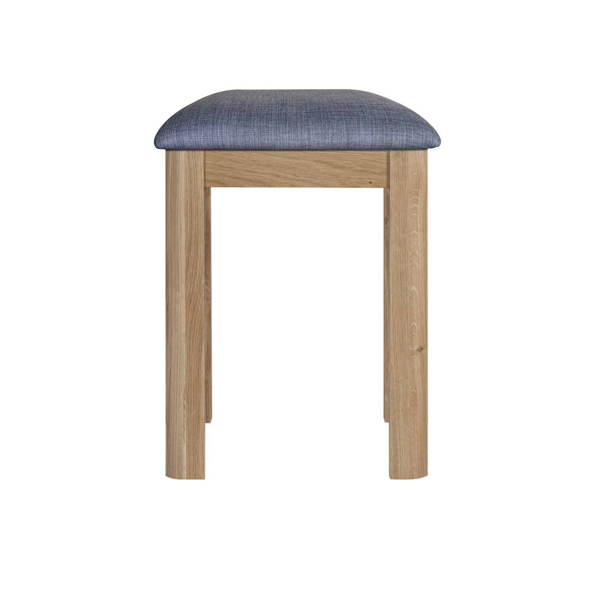 Treviso Oak Dressing Table and Stool Set, matching stool alternate front view
