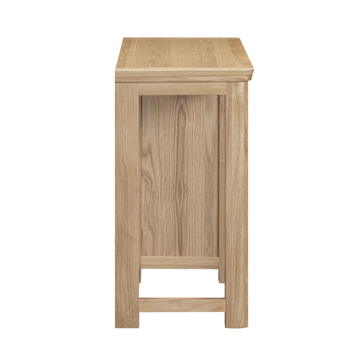 Treviso Oak Dressing Table and Stool Set, dressing table side view