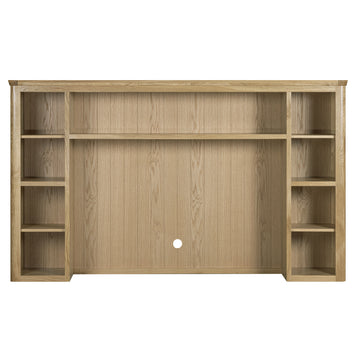 Treviso Oak Media Centre Top Unit, top unit front view